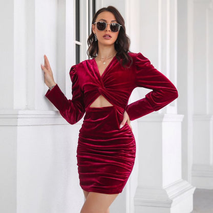 Maribel Noir Luxe Dress