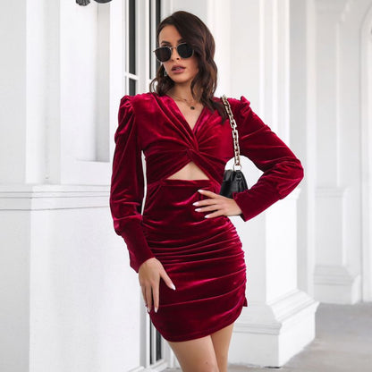 Maribel Noir Luxe Dress