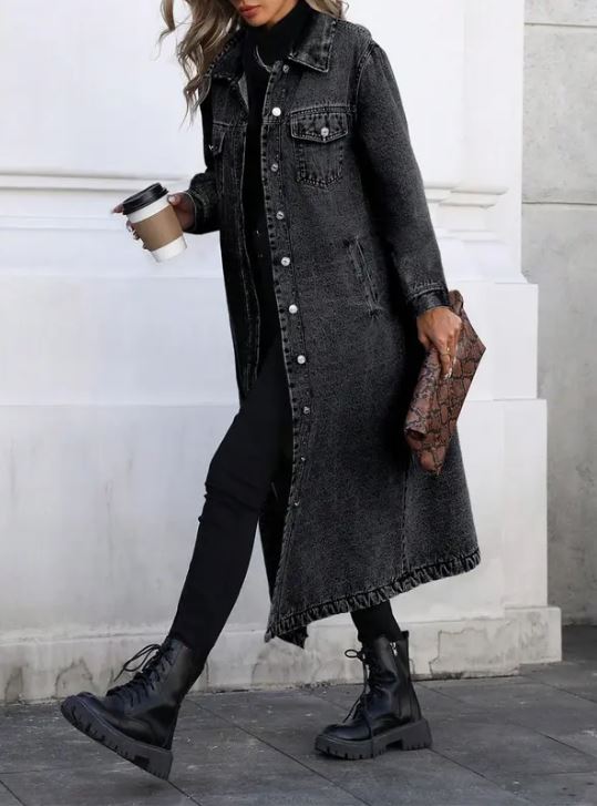 Seraphina Luxe Denim Coat