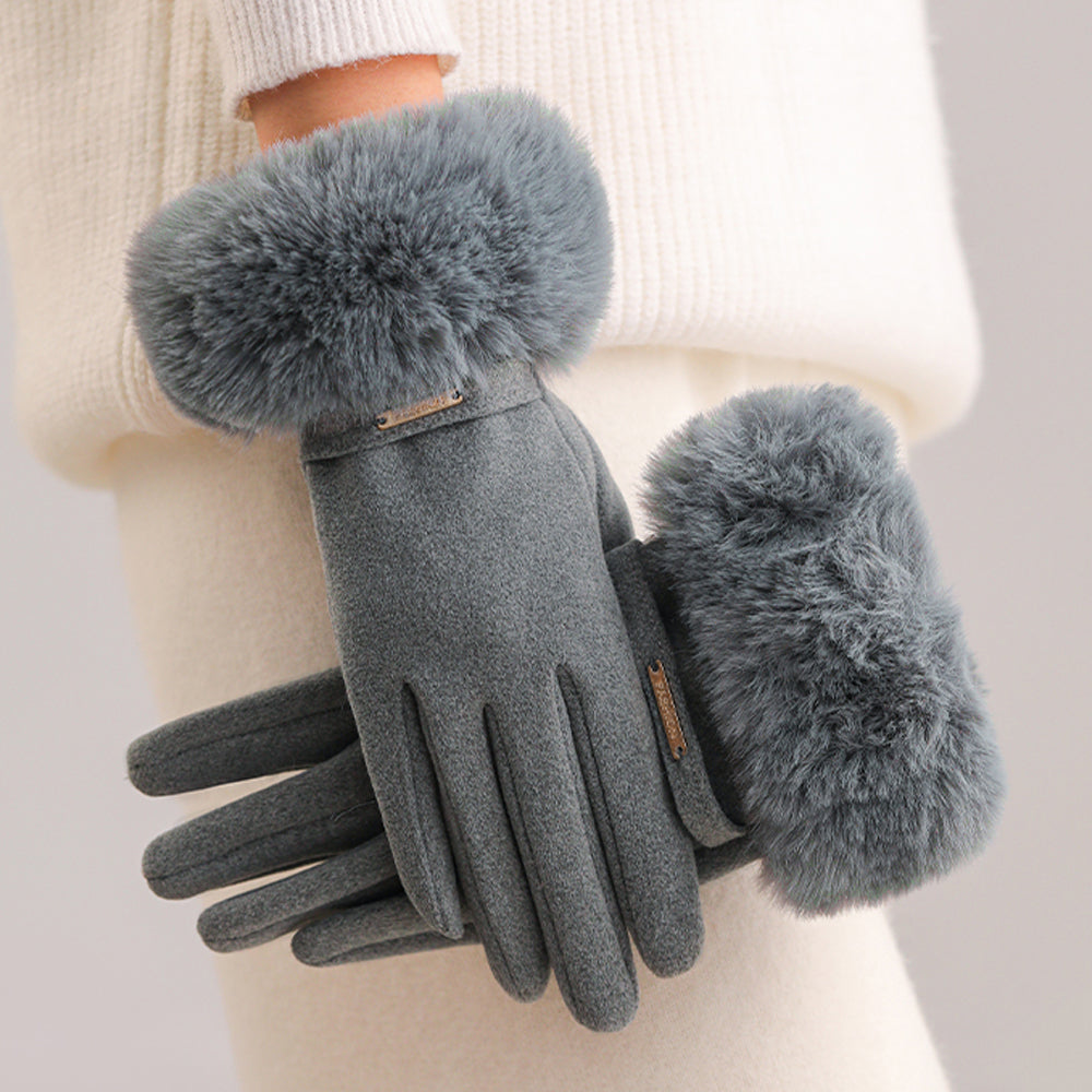 Marceline – Luxe Fur Cuff Gloves