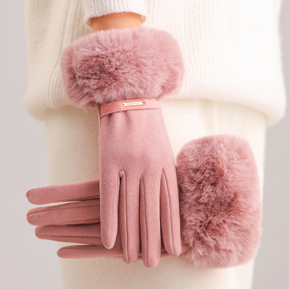 Marceline – Luxe Fur Cuff Gloves