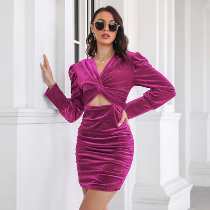 Maribel Noir Luxe Dress