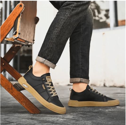 HARRINGTON LEATHER TRAINERS