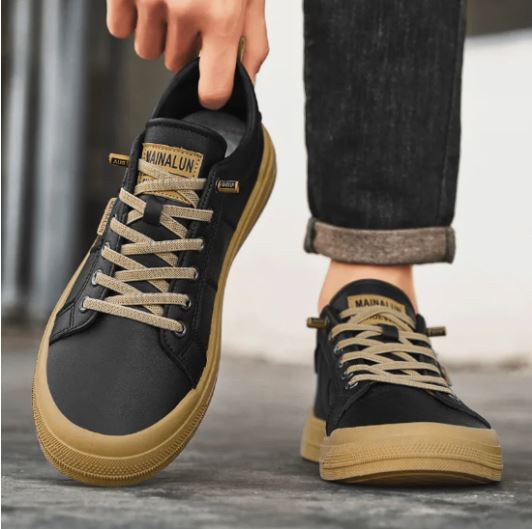HARRINGTON LEATHER TRAINERS