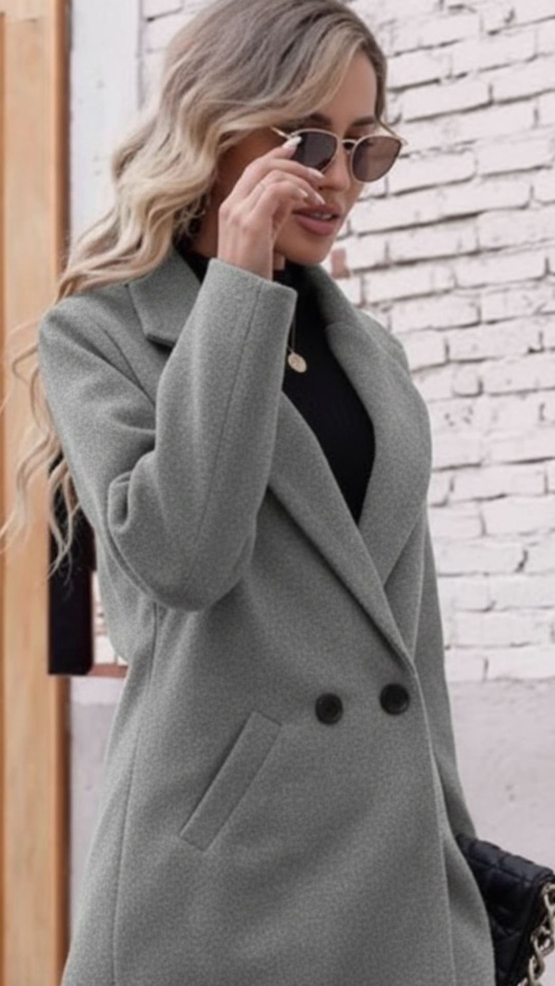 Velmora – Classic Wool Pea Coat