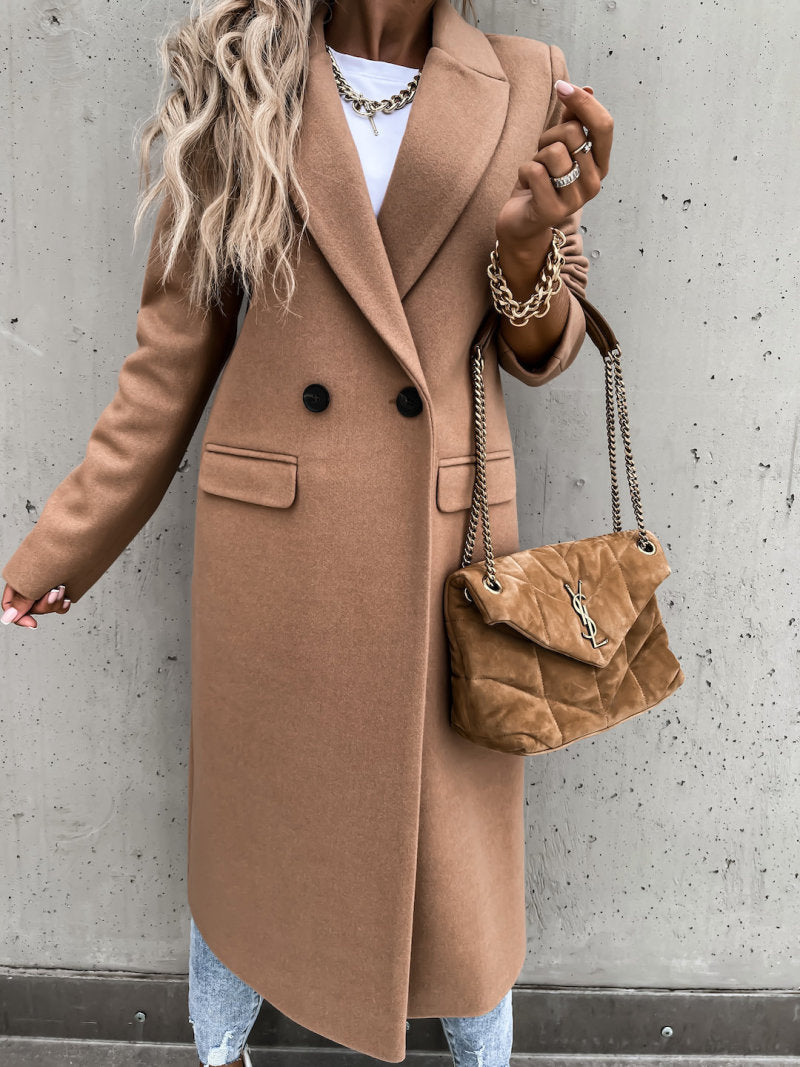 Velmora – Classic Wool Pea Coat