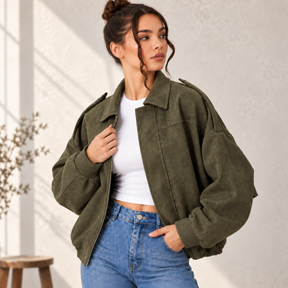 Elara – LuxeLayer Vintage Jacket