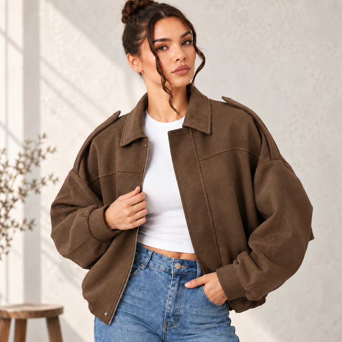 Elara – LuxeLayer Vintage Jacket