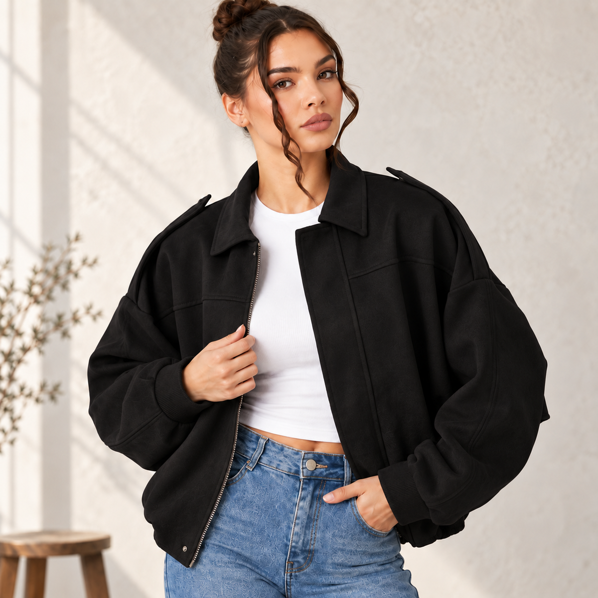 Elara – LuxeLayer Vintage Jacket