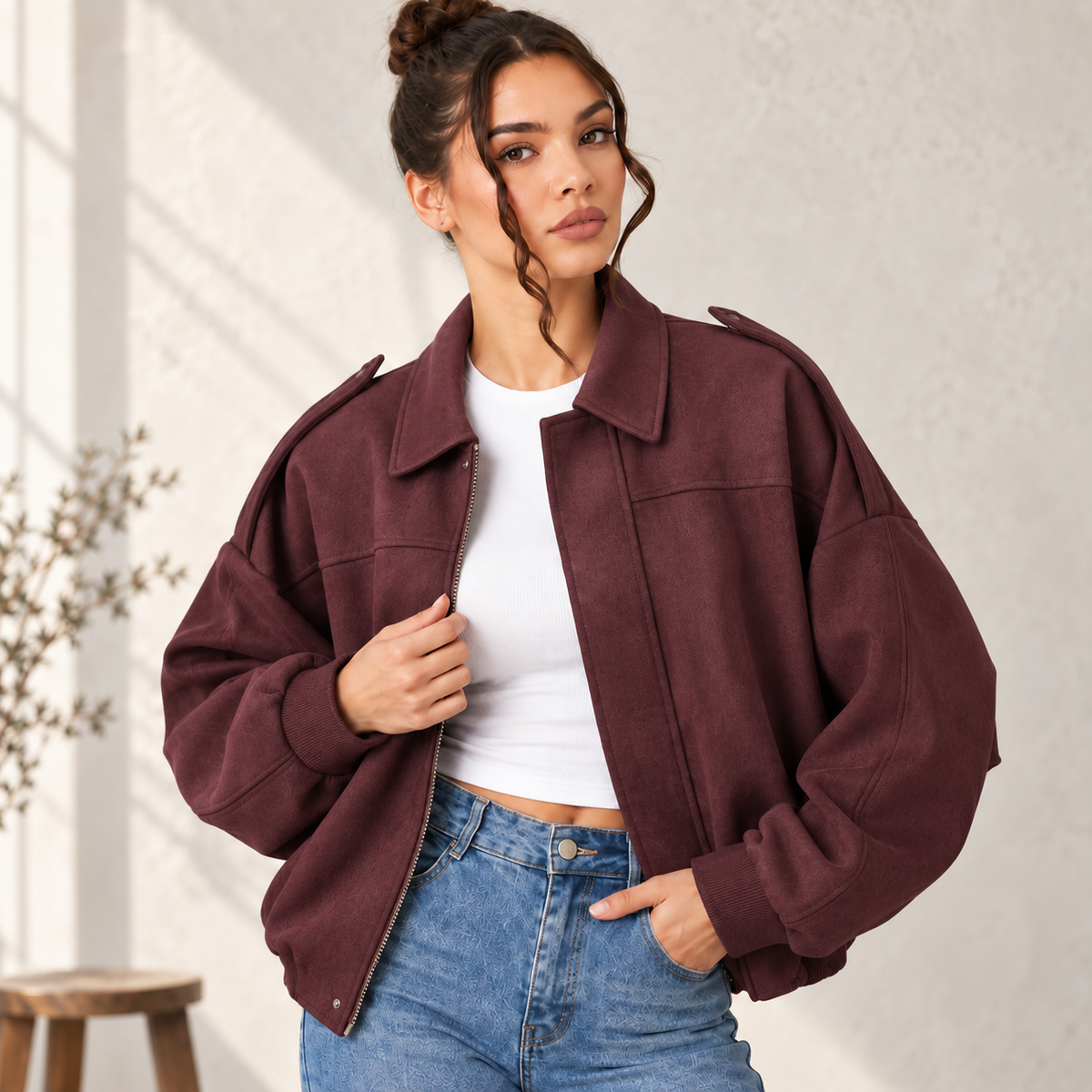 Elara – LuxeLayer Vintage Jacket