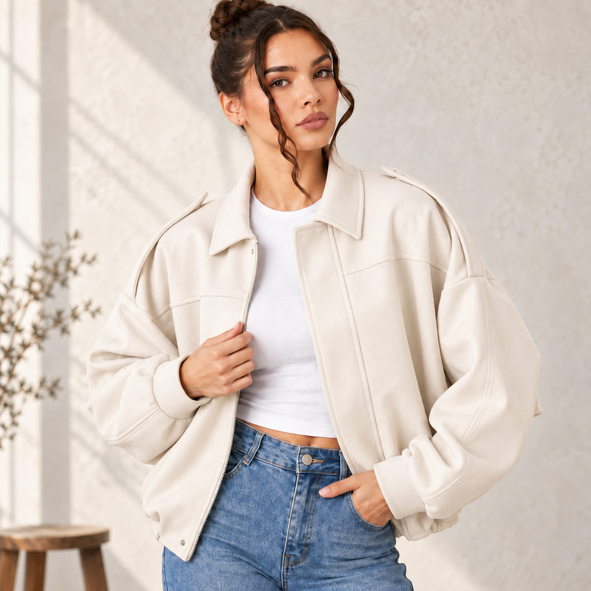 Elara – LuxeLayer Vintage Jacket