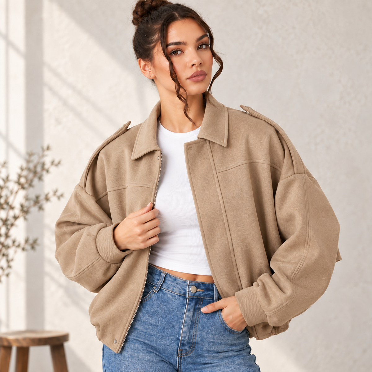 Elara – LuxeLayer Vintage Jacket