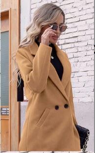 Velmora – Classic Wool Pea Coat