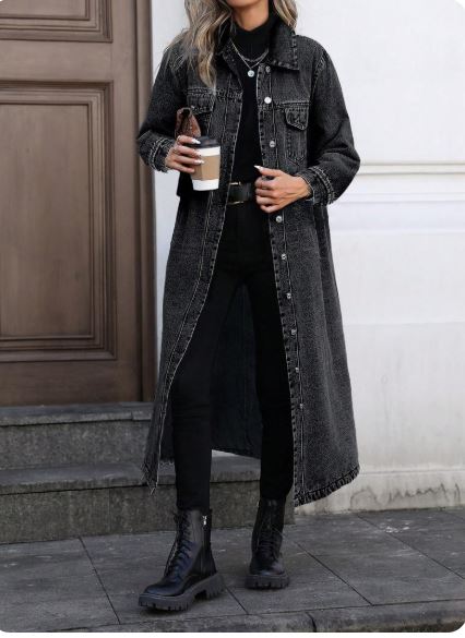 Seraphina Luxe Denim Coat
