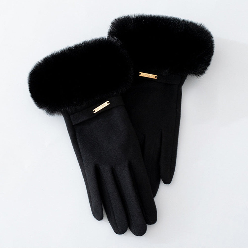 Marceline – Luxe Fur Cuff Gloves