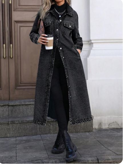 Seraphina Luxe Denim Coat